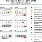Calendario escolar 2021-2022 de la SEP. Fechas clave del próximo ciclo escolar Foto: Especial