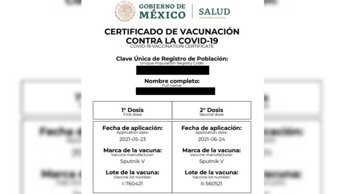 Así puedes descargar el certificado de vacunación contra COVID en México