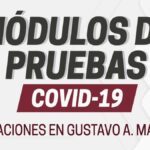 Módulos de pruebs Covid-19 en Gustavo A. Madero