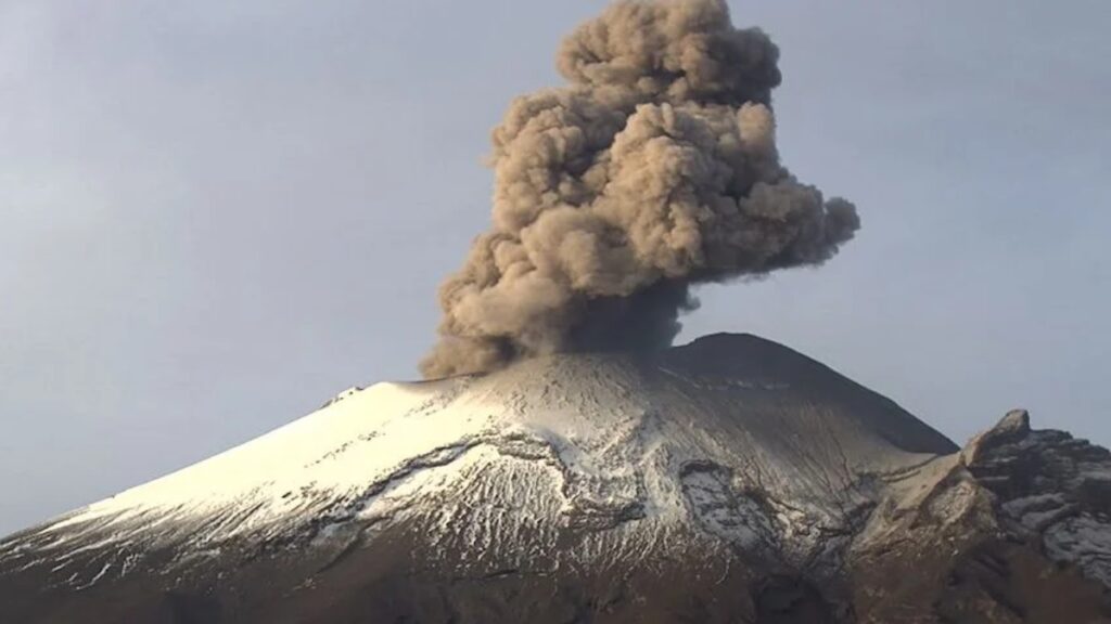 Caída de ceniza Popocatépetl