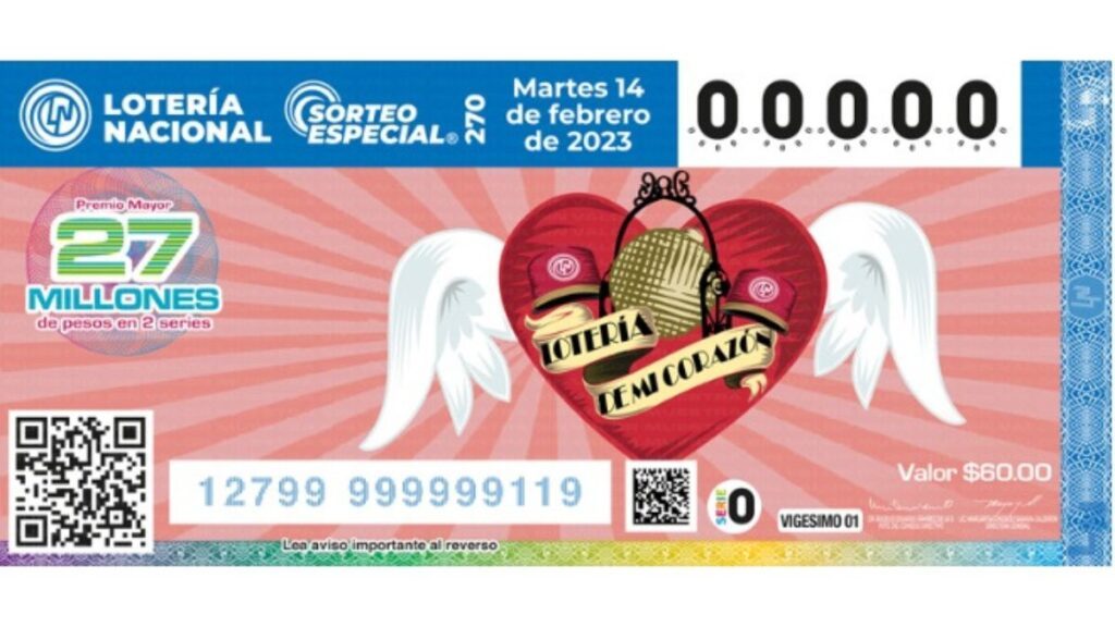 Sorteos de la Lotería Nacional del 10 al 14 de febrero