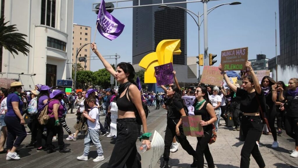 Marcha del #8M por el Día Internacional de la Mujer en la CDMX