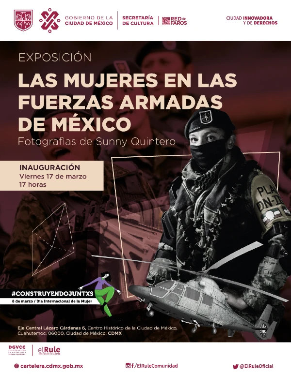 Mujeres en las Fuerzas Armadas de México exposición CDMX