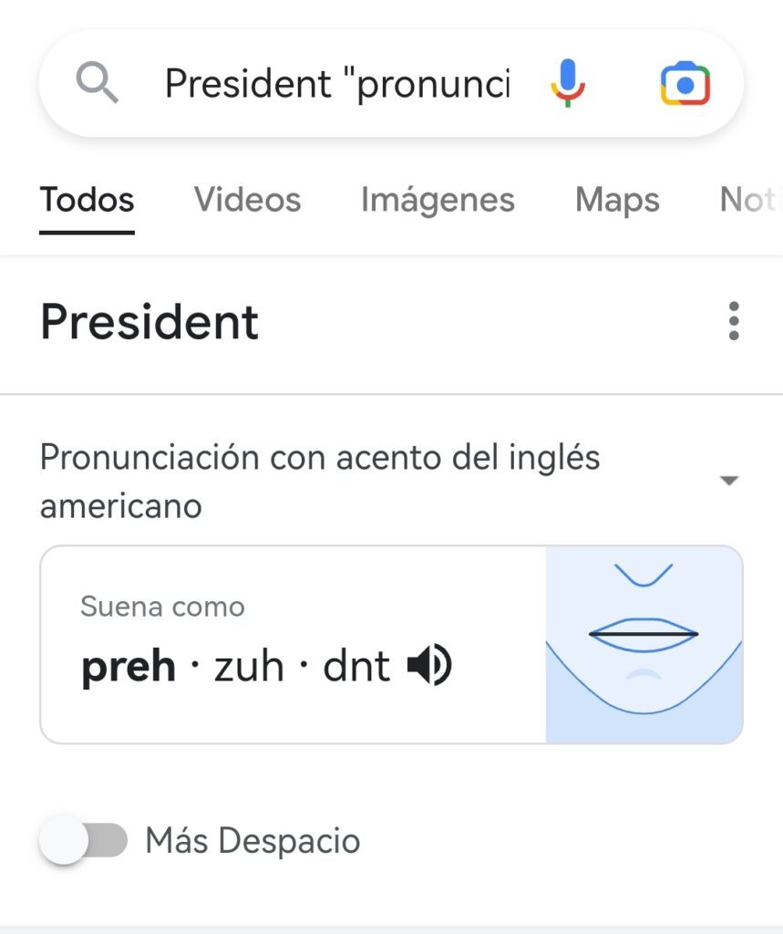 Herramienta de Google para pronunciar en inglés